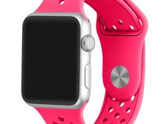 Curea iUni compatibila cu Apple Watch 1/2/3/4/5/6/7, 40mm, Silicon Sport, Pink